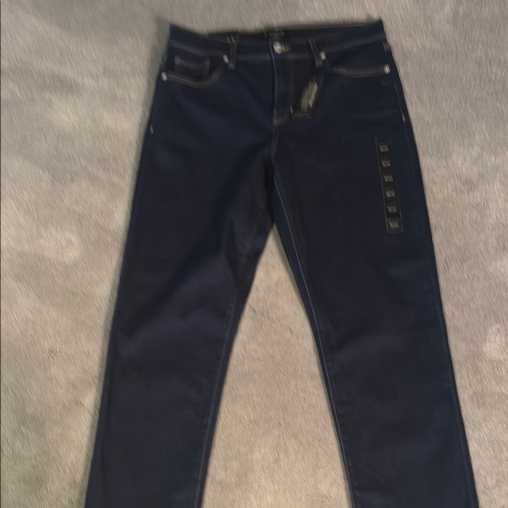 Slim Blue Denim Jeans with Classic Fit